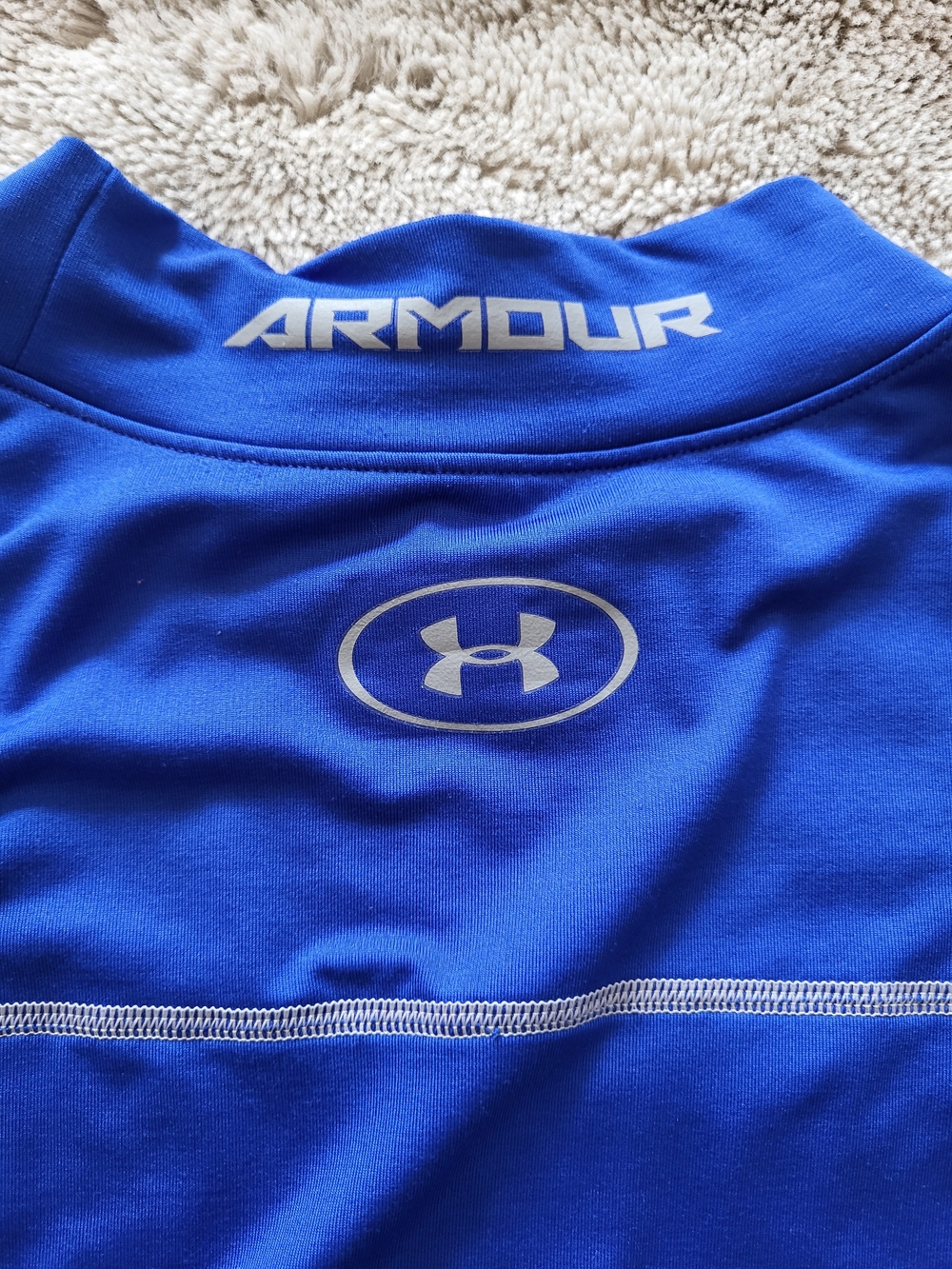 Under Armour Royal Blue Performance Pullover with Reflective Logos